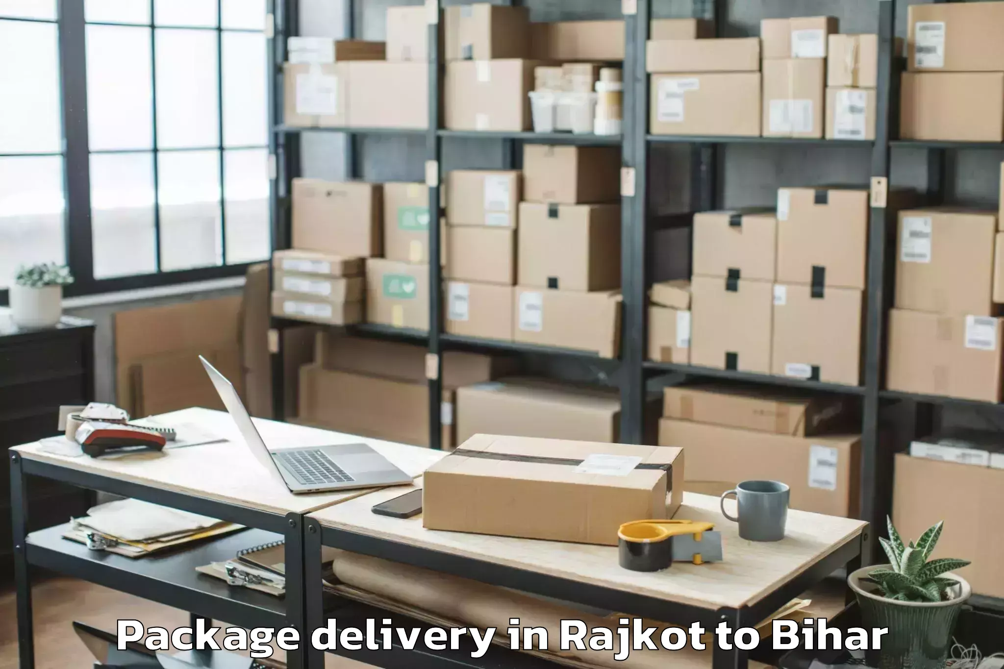 Book Rajkot to Jandaha Package Delivery Online